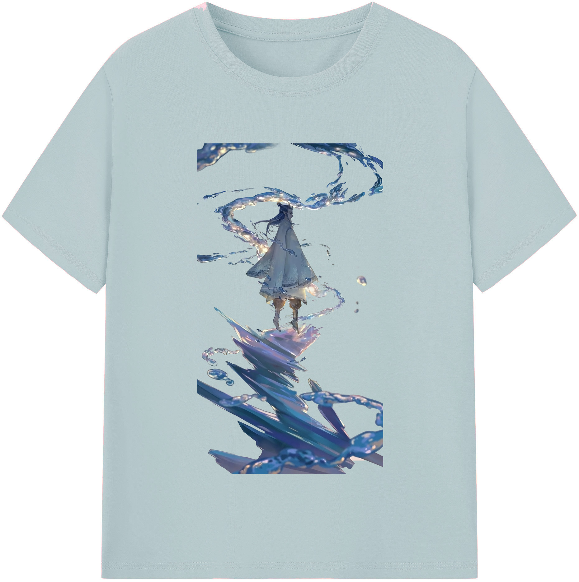 （画像用） Ne Zha 2 ナタ 魔童の大暴れ 綿100％半袖Tシャツ（フロントプリント）